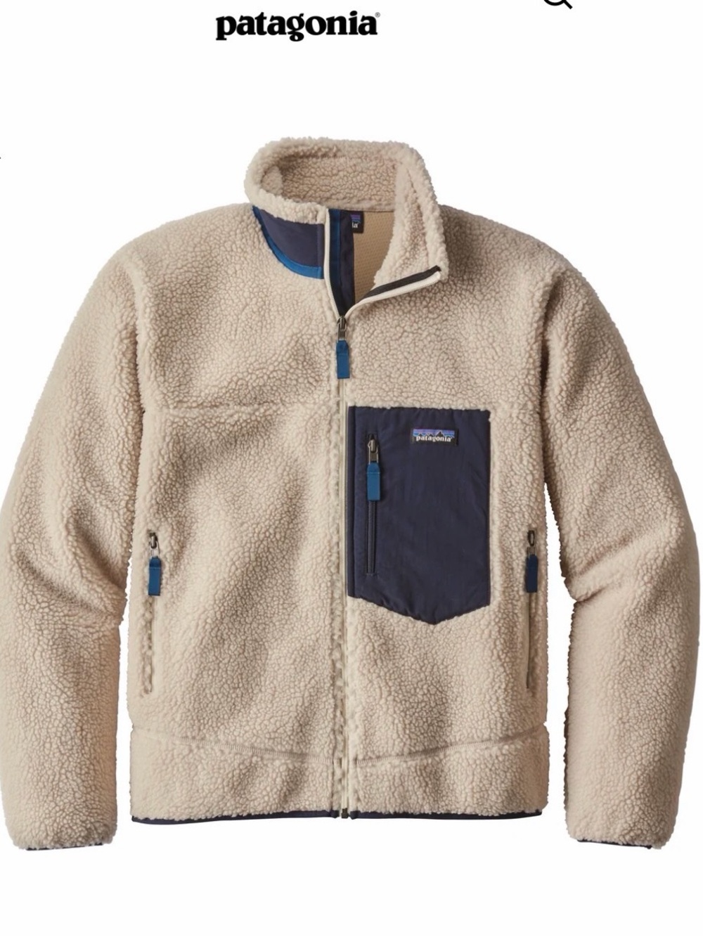 Patagonia Men’s Classic Retro-X Fleece Jacket Natural Size Small FA22